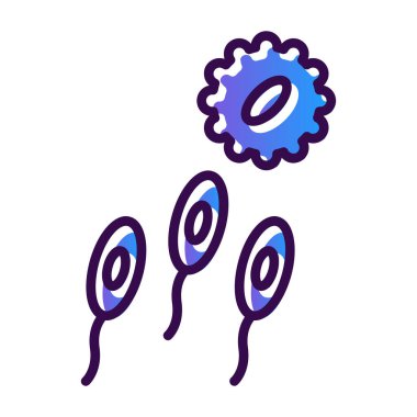 Bakteri mikrop simgesi. dış hat mikroorganizmalar hücre mikrop rengi düz izole