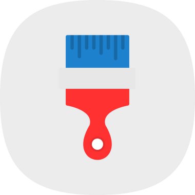 fırça web simgesi basit illüstrasyon