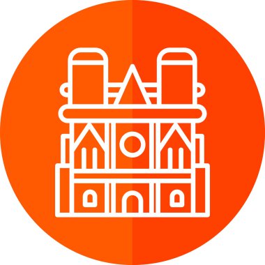 kilise simgesi vektör illüstrasyonu