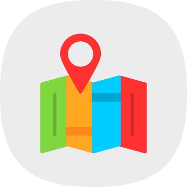 konum pin simgesi, vektör illüstrasyonu basit tasarım