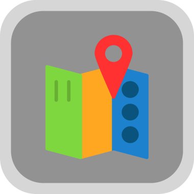 harita pin konumu simgesi düz biçimli