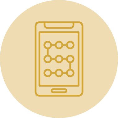 Cep telefonu simgesi, vektör illüstrasyonu