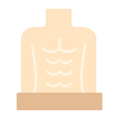 Göğüs simge vektör çizim