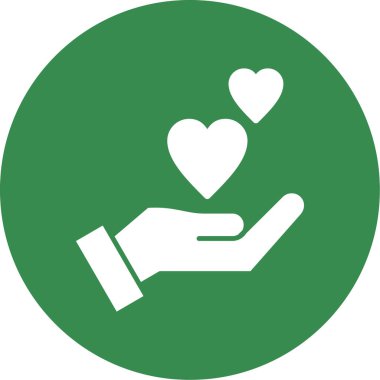 Charity simgesi vektör illüstrasyonu