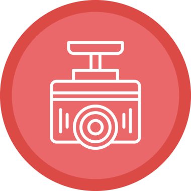 Kamera. Web simgesi basit illüstrasyon