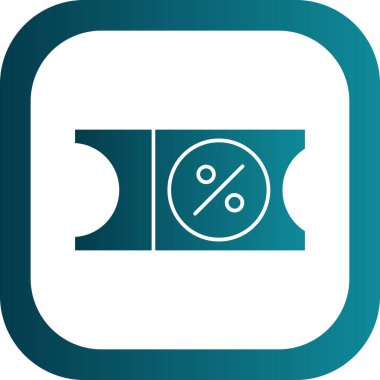 güzel yüzde vektör çizgisi simgesi