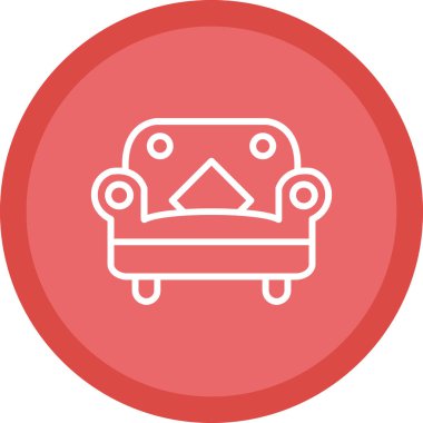 Kanepe. Web simgesi basit tasarım