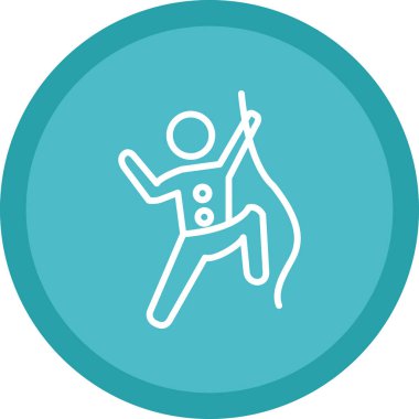 Web simgesi vektör illüstrasyonuna tırmanılıyor