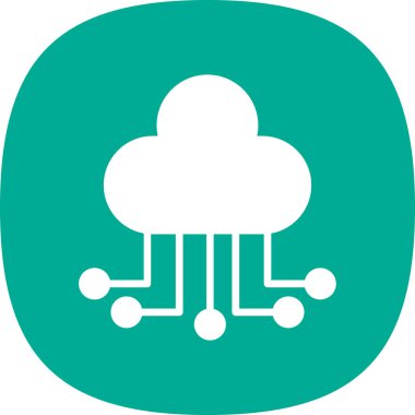 Bulut hesaplama. Web simgesi 