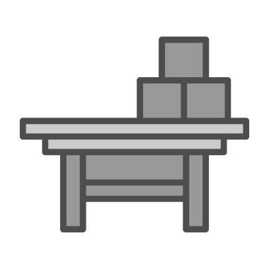 masa tablosu simgesi, vektör biçimi