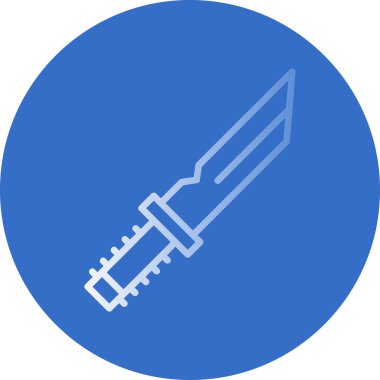 Bıçak düz simgesi, vektör illüstrasyonu 