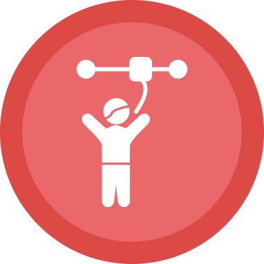 Bir fitness simgesinin vektör illüstrasyonu