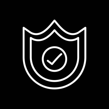 kalkan simgesi, vektör illüstrasyonu basit tasarım