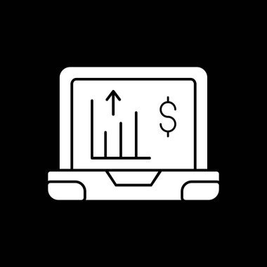 dizüstü bilgisayar simgesi, vektör illüstrasyonu basit tasarım