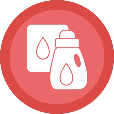 Petrol şişe düz vektör simgesi