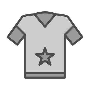 t-shirt simgesi veya logo izole edilmiş işaret sembolü çizimi