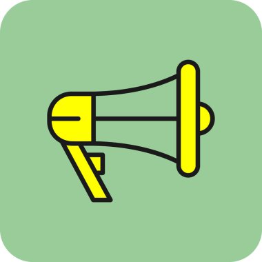 megafon simgesi, vektör illüstrasyonu basit tasarım