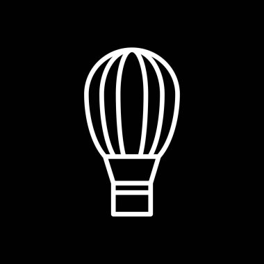 Hava balonuna çarptı. Web simgesi basit illüstrasyon