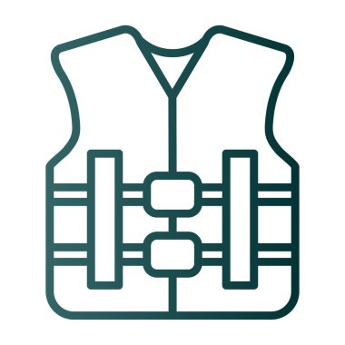 can yeleği simgesi, vektör illüstrasyonu basit tasarım