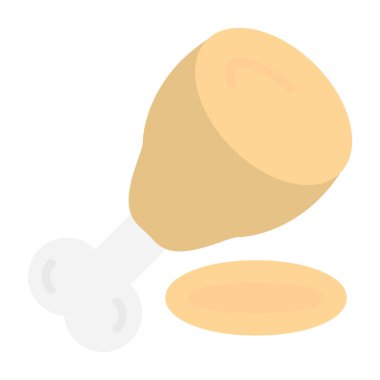 düz renkli karikatür palamut simgesi.