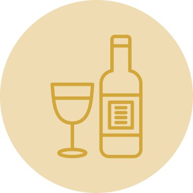 - Şampanya. Web simgesi vektör illüstrasyonu