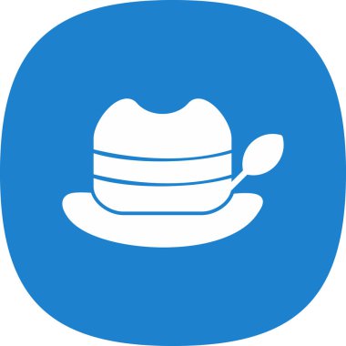 Şapka. Web simgesi basit tasarım