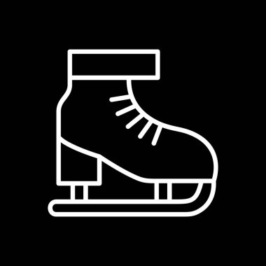 buz pateni vektör düz simgesi