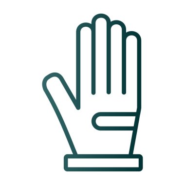 Eldiven simgesi. Vektör illüstrasyonu.