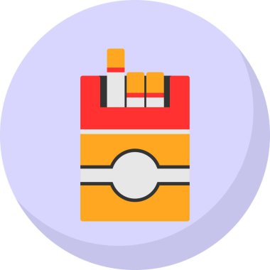 sigara ikonu vektör illüstrasyonu 