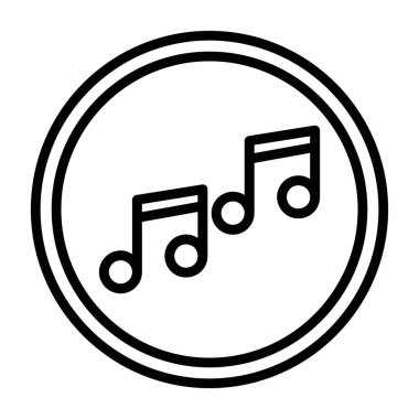 Müzik notaları vektör ses simgesi
