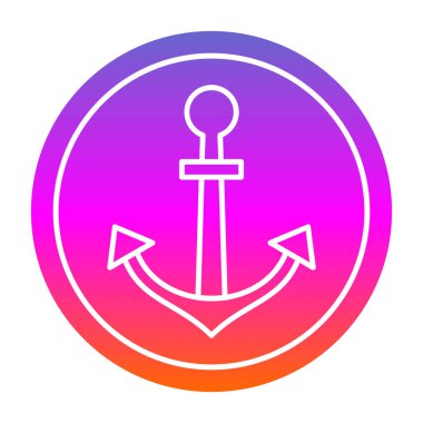 Çapa. Web simgesi basit illüstrasyon 