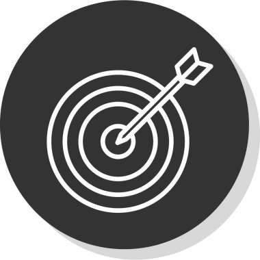 Hedef. Web simgesi basit illüstrasyon