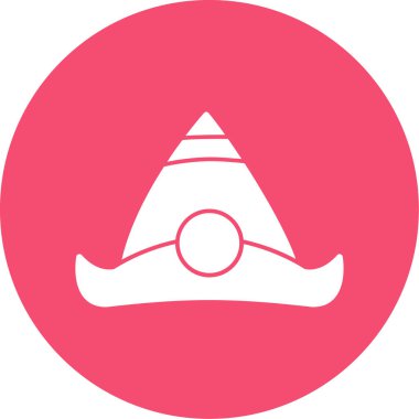 Şapka. Web simgesi basit illüstrasyon