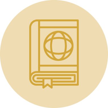 Pasaport web simgesi vektör illüstrasyonu