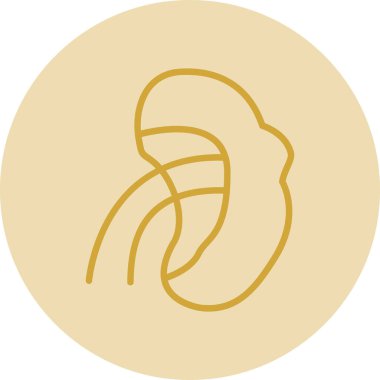 Böbrek. Web simgesi basit illüstrasyon