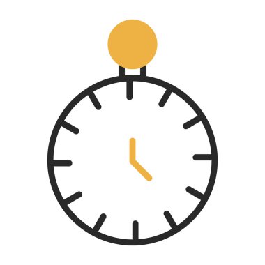 zaman, saat vektör simgesi, illüstrasyon 