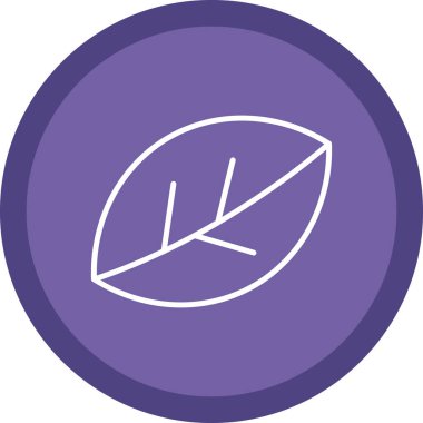 Bir yaprağın vektör illüstrasyonu