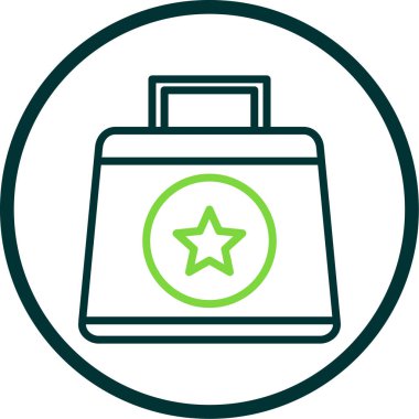 torba simgesi. düz tasarım biçimi