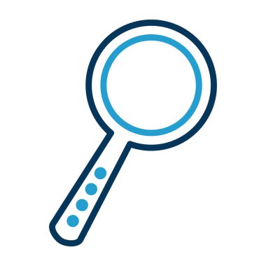 Basit düz arama simgesi vektör illüstrasyonu