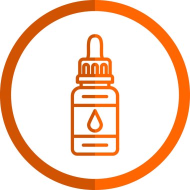 Sıvı yuvarlanmış simge damlası