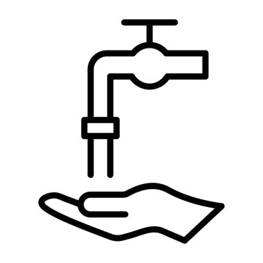 su musluğu simgesi, satır biçimi