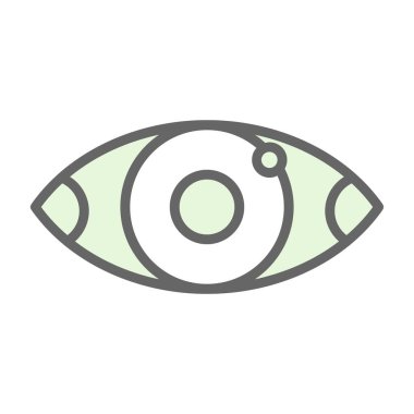 Göz düzlüğü simgesi, vektör çizimi