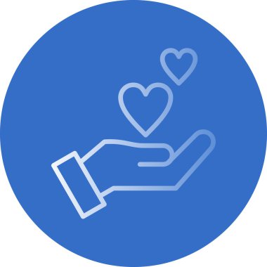 Kişisel ve ticari kullanım için kalp vektörü simgesi simgesi vektör çizimi..