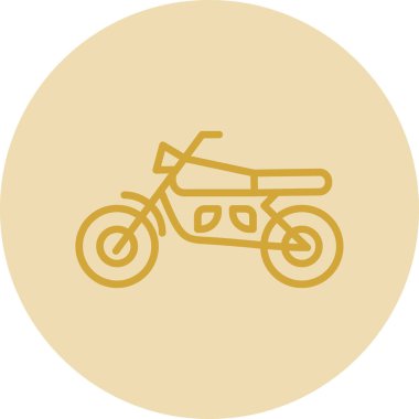 motosiklet simgesi, vektör illüstrasyonu basit tasarım