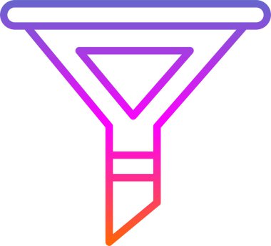 modada izole edilmiş arkaplanda huni simgesi 