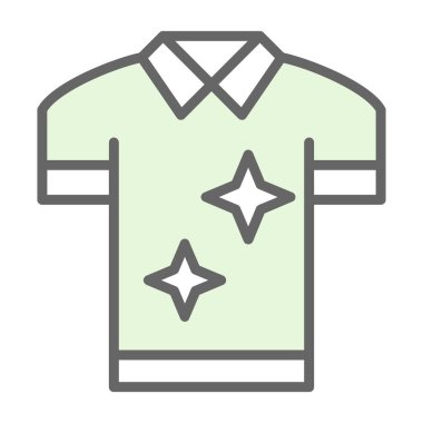 Lekesiz çamaşır ve giysi tasviri için taze ve temiz giysi simgesi