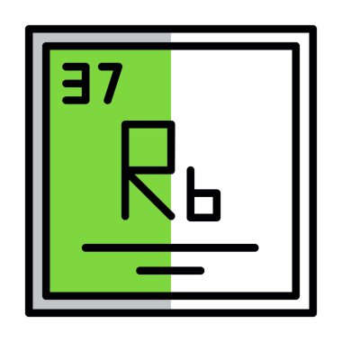 Kimyasal simgenin vektör illüstrasyonu