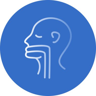 İnsan kafası. Web simgesi vektör illüstrasyonu