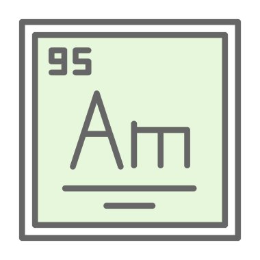 Kimyasal simge vektör çizimi