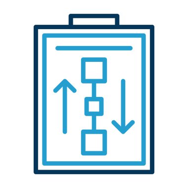 Çalışma Akımı web simgesi basit illüstrasyon 